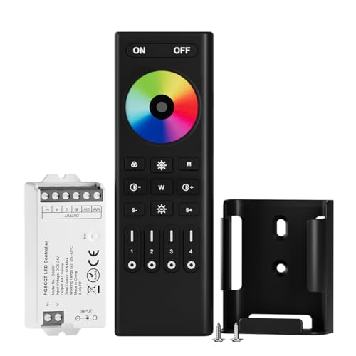 Télécommande sans fil pour ruban LED RGBCCT afin de tamiser l'éclairage du salon
