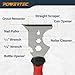 POWERTEC 9-in-1 Painter's Tool w/ 3 Inch Stainless Steel Putty Knife | Straight Scraper, Grout Remover, Roller Cleaning, Can Opener, Bottle Opener, Nail Puller, Screwdriver, 3/8