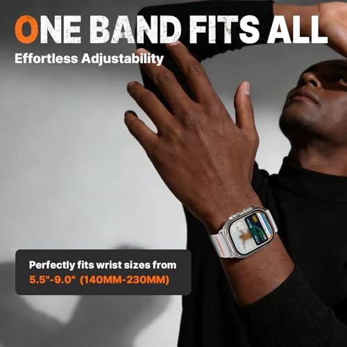 Image of Fullmosa 2-Pack Sport Nylon Strap for Apple Watch 42(S11 /10) 41 40 38mm | Adjustable Breathable Stretch Bands for iWatch SE3 /2 /1 Series 9 /8 /7 /6 /5 /4 /3 /2 /1, Suitable for Men Women