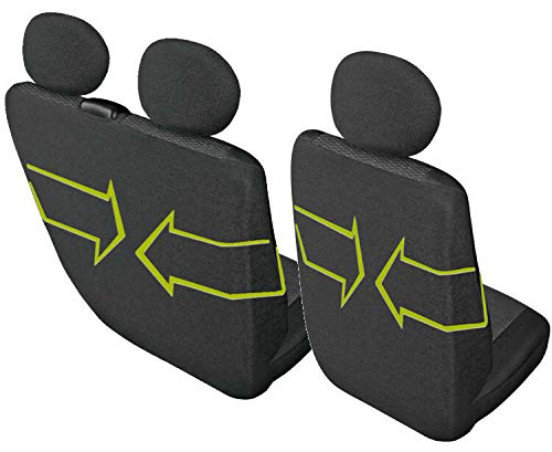 Housse de siège, protège-siège, 3 places, housse de siège conducteur, housse de banquette, sur mesure, compatible avec Nissan NV300, compatible avec : Renault Trafic 3, Opel Vivaro B,