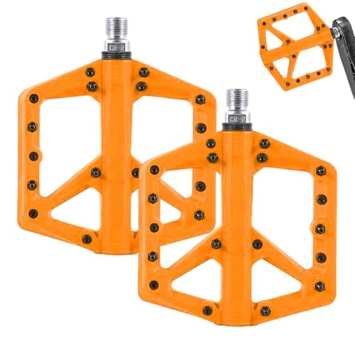 Pedales de bicicleta | Pedales planos antideslizantes ampliados - Pedales de reposapiés de ciclismo impermeables accesorios para viajes de ocio, bicicletas de montaña