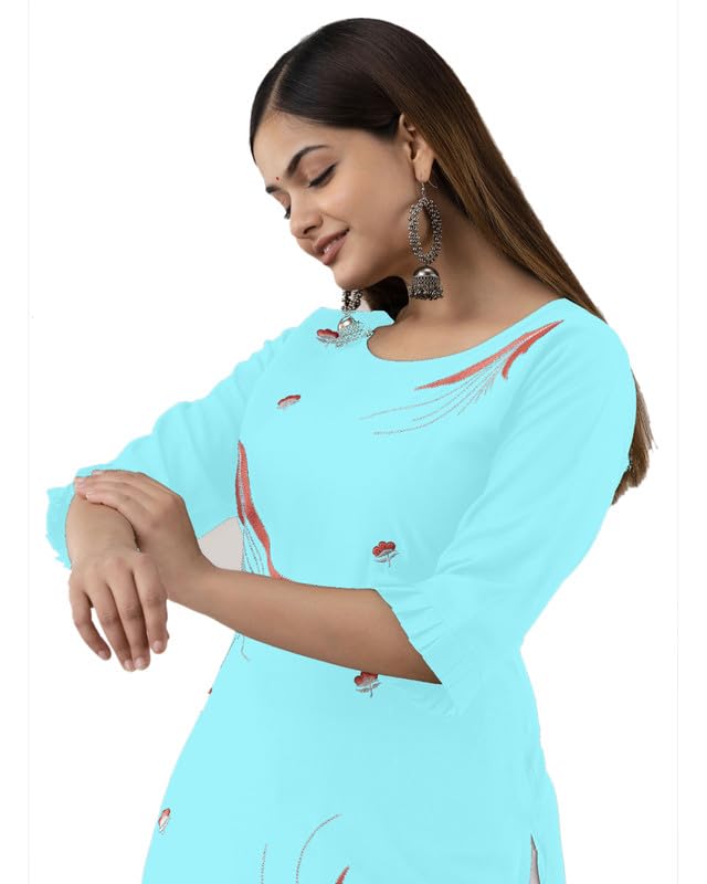 Kapadia Women's Rayon Regular Kurta