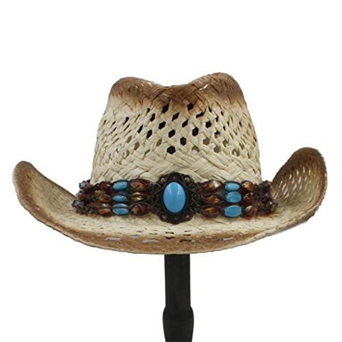 Chapeau de Plage Évidé Contre la Chaleur Style Chapeau de Jazz