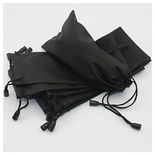 Gankmachine Gafas de Sol Negras Funda Bolsa Organizador Bolsa Cierre de cordón