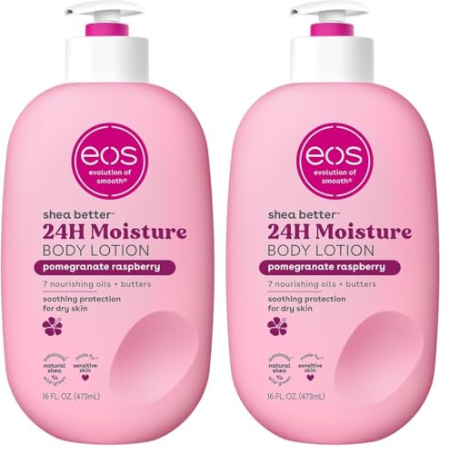 eos Shea Better Body Lotion Pomegranate Raspberry,24-Hour Moistur...