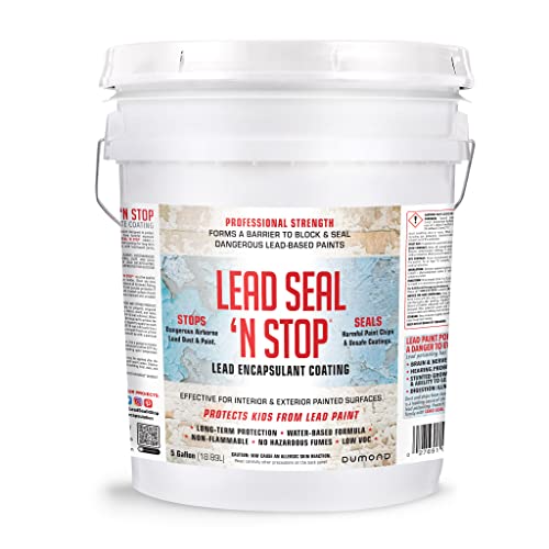 Lead Seal ‘n Stop Lead Encapsulant Coating - Stops and Encapsulates Interior and Exterior Lead Based Paints - Long Term Protection for Your Entire Family - 5 Gallon