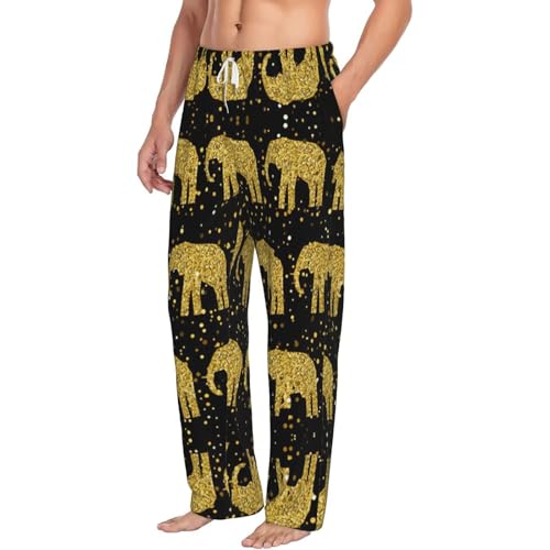 Pantalon de pyjama imprimé éléphant doux vêtement nuit - 2