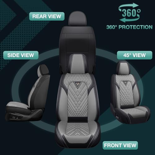 Image of Car Seat Covers for Chevy Volt 2011-2019 Leather Front Seats