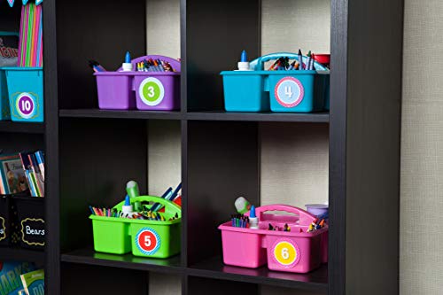 Boîtes de rangement de table de classe colorées lot de 6 Teacher Created Resources