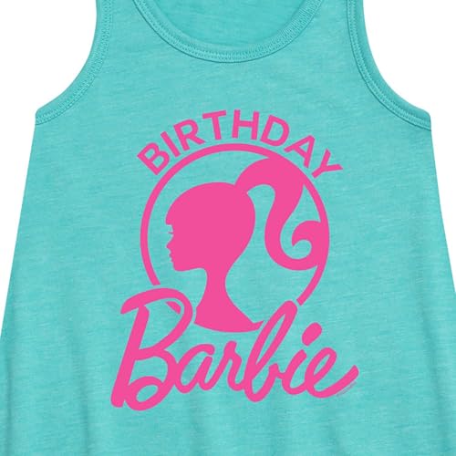 Barbie - Birthday - Toddler and Youth Girls A-line Dress - Size 5T Turquoise2