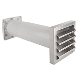 BIELMEIER Küchen Abluft Energiespar-Mauerkasten AEROBOY (Ø 150 mm) inkl. Steuerelement System 150 RUND Edelstahl