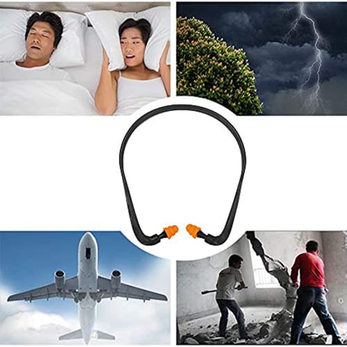 Band Earplugs Hearing Bands Banded Shooting Ear Plugs Lightweight Silicone Earplugs For Construction Work, Sleeping, Concerts, Shooting Hunting, Soft Reusable Washable (Ear Plugs 8Pcs) #TOP4