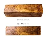 Olivenholz 160 x 40 x 40 mm - Ideal für selbstgemachte Messer, Füllfederhalter, Kugelschreiber, Rasierpinsel, verschiedene Drechselarbeiten uvm.