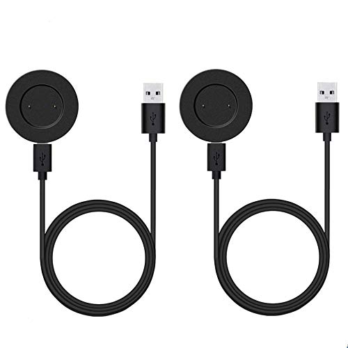Austuo 2-Pack Replacement Charger Dock for Huawei GT/Honor Magic/Dream/GT 2 Watch, Portable USB Cable Charging Dock Cradle for Smartwatch (Black)