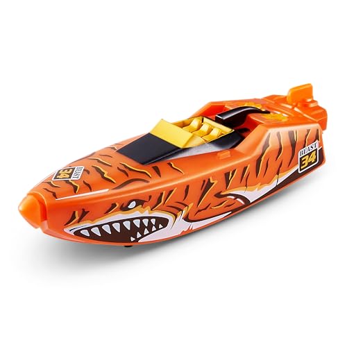 ZURU Robo Alive Robo Boats, Tiger Shark & Robo Shark Boat, 2 Pack, by ZURU Water Activated Boat Toy, (Amazon Exclusive)