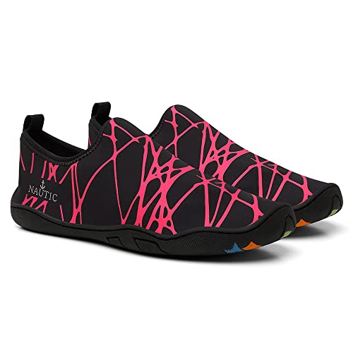 Sapatilha Neoprene Esportes Hibrida Antiderrapante (38, Preto/Rosa)