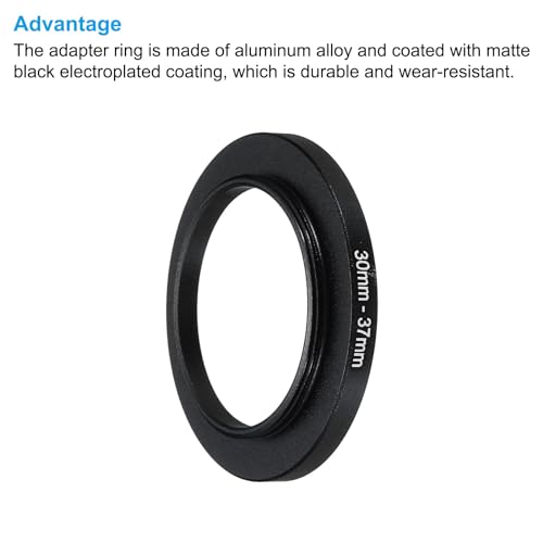 PATIKIL 30mm-37mm Metal Step Up Ring with Cleaning Cloth - Image 4