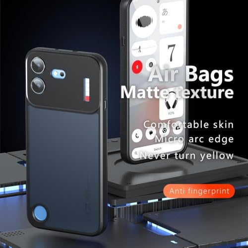 Image of Phone Case for Nothing Phone 4B, Matte PC+TPU Cover, Air Bag Corners, Anti-Fingerprint, Never Turns Yellow, Micro Arc Edge, Skin-Friendly Feel, Black