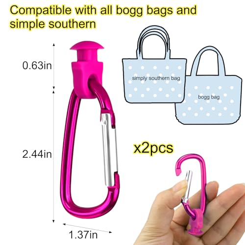Image of Mity rain Key Holder for Bogg Bag, Accessories for Bogg Bags Original X Large, Insert Charm Carabiner Keychain for Beach Bag