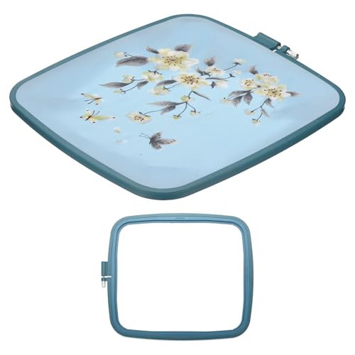 Evita telas flojas con los aros de bordado de plástico ABS PATIKIL cuadrados para punto de cruz