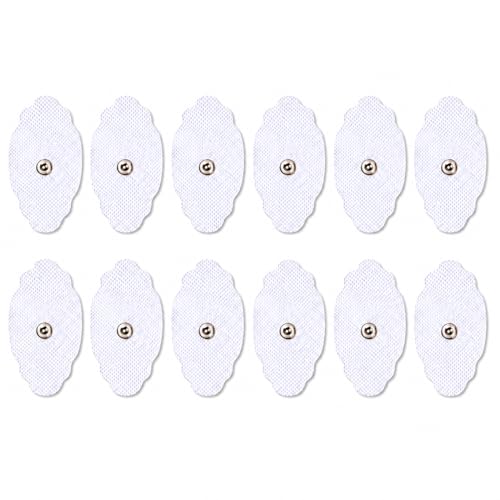 Image of AGAM Digital Therapy Machine Electrodes (Palm Shape) - Strong Adhesive Gel, Universal Replacement Pads for Muscle Pain Relief, Reusable TENS Unit Electrode Pads (Pack-12)