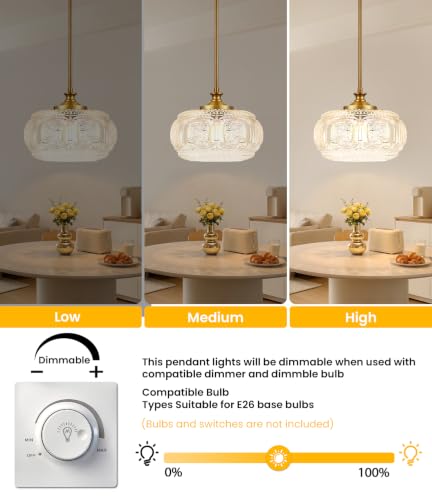 Image of Large Gold Pendant Lights Kitchen Island, Flush Ceiling Light