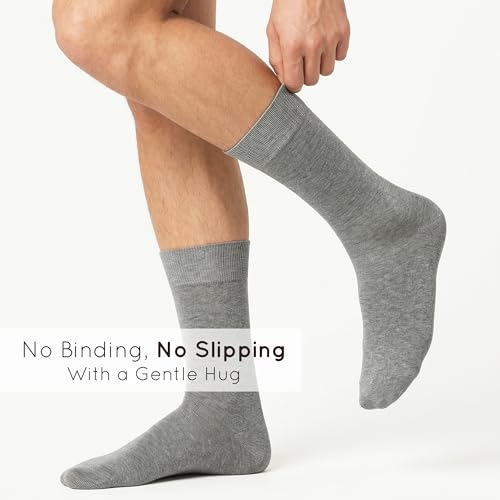 Image of Mysocks Crew Socks for Women Men Colorful Seamless Toe Soft Cotton Dress Socks