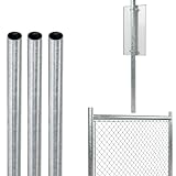 Industrias Duero - TUBO REDONDO ACERO GALVANIZADO - Sección Ø60 mm - Longitud 2000 mm - Espesor 2 mm - 3 Unidades