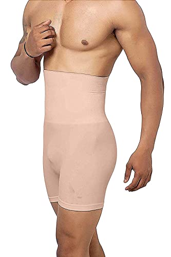 Image of KROYWEN Men Body Shaper Belly Girdle Boxer Stomach Fitness for Exercise & Workout Briefs