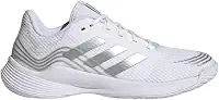Tênis Feminino de Vôlei Novaflight, Branco/Prata Metálico/Branco, 11
