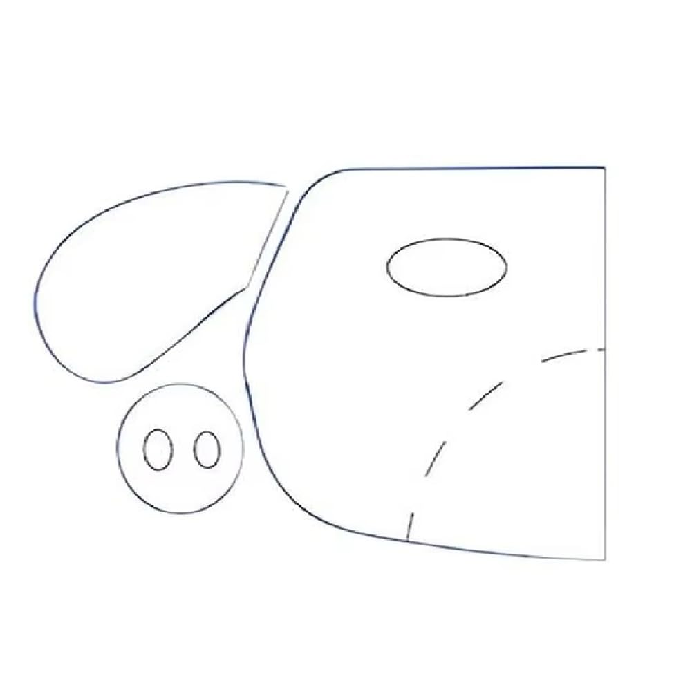 CTRLZS Wallet Templates for Sewing Fabric Acrylic Dog Zippered Pouch Making Template Art Craft Reusable Stencils for Handicraft