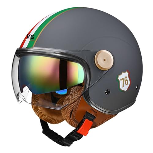 Casco da motociclista: il casco è conforme agli standard di sicurezza DOT FMVSS-218/ECE R2205. Ciò significa che è approvato per l'uso su tutto il traffico stradale europeo e americano, rendendolo uno strumento di sicurezza molto importante nella tua vita all'aria aperta.