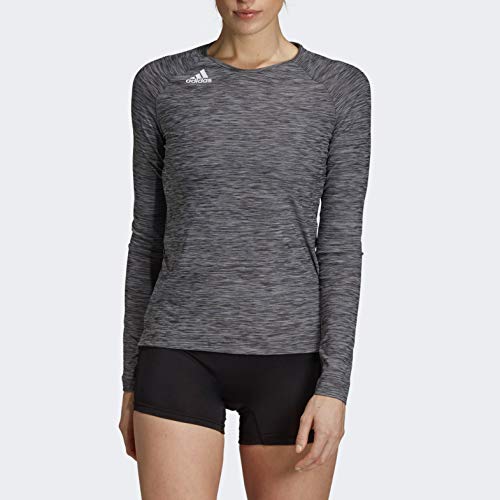 Adidas Women's Hi Lo Jersey, Black/Cloud White, Small #TOP2