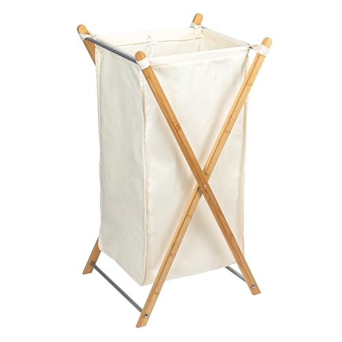 Household Essentials X-Frame Bamboo Hamper...