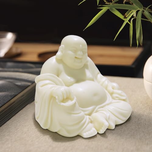 Figura Estatua Buda Feliz Miniatura Maitreya 9x9x7.5 cm miniatura 2