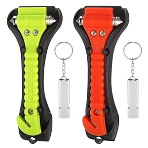 Fentar 2 pcs Martillo Rompe Cristal...