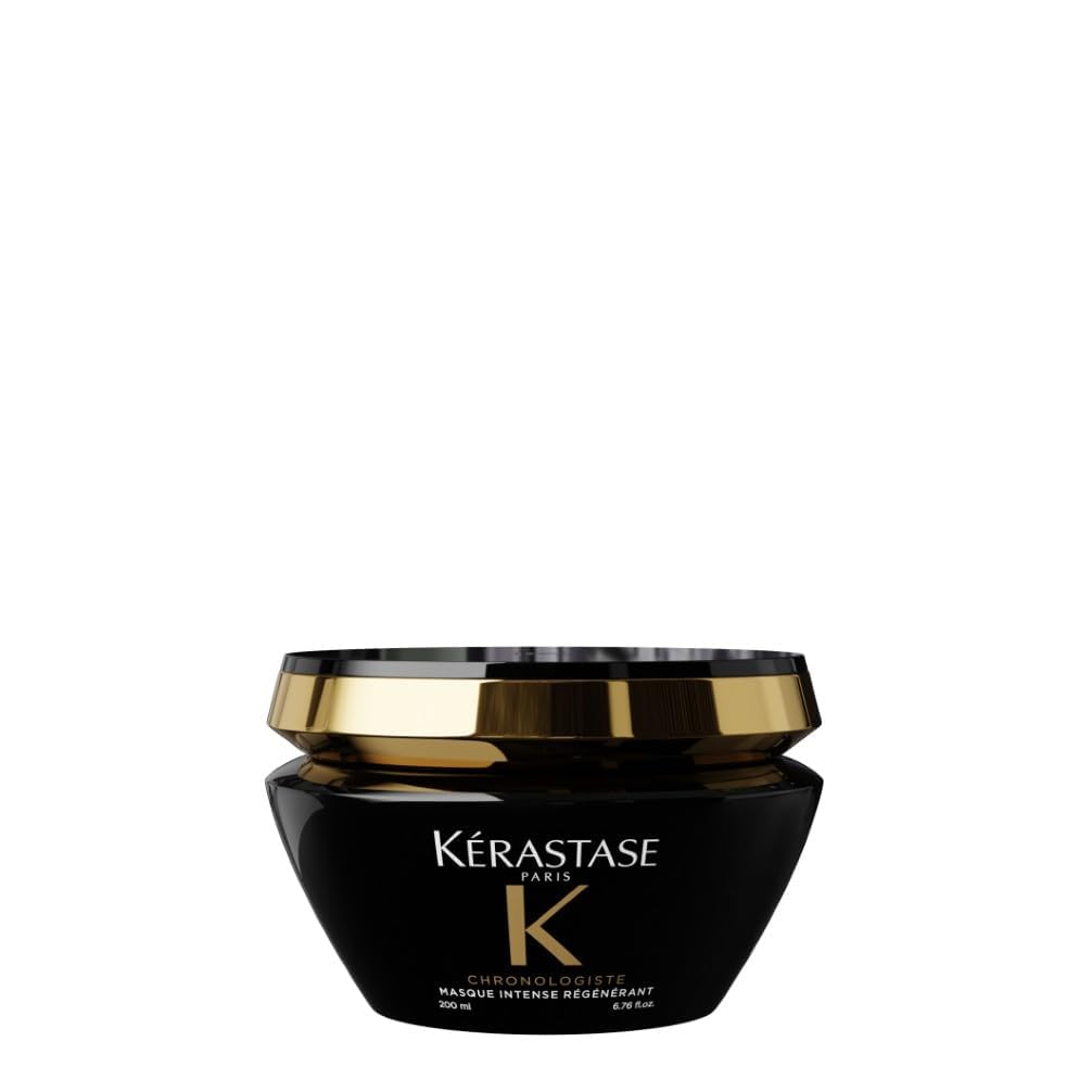 Kérastase Chronologiste Masque Intense Régénérant, Anti-Aging Haarmaske mit Hyaluronsäure & Abyssin, für geschmeidiges, glänzendes Haar mit Feuchtigkeit, 75 ml