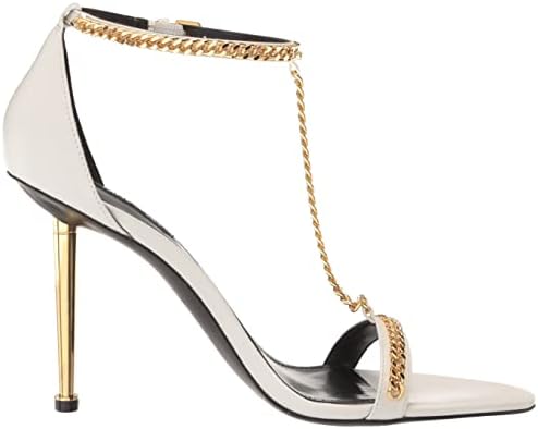 Nine West Women's Ropes Heeled Sandal, White 140, 7.5 | Image 5