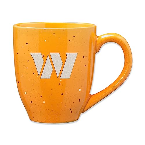 Image of Rico Industries NFL Football 16 oz Team Color Laser Engraved Speckled Ceramic Coffee Mug