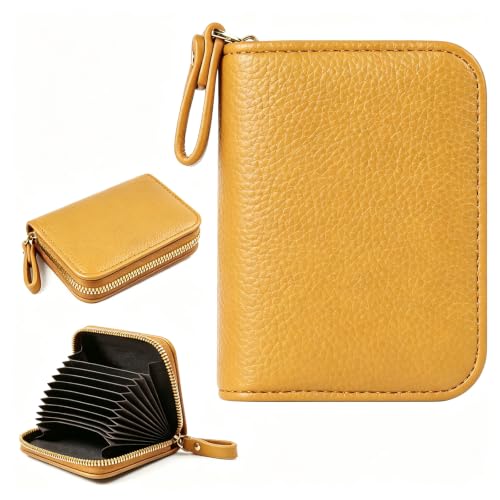 Image of Credit Card Wallet, RFID Card Case Wallet, Zipper Card Cases Holder for Men Women, RFID Blocking, KeyChain Wallet, Compact Size Card Organizer Case for Women