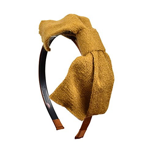 DaCee Designs Accessories Wool Bow Headband - Camel