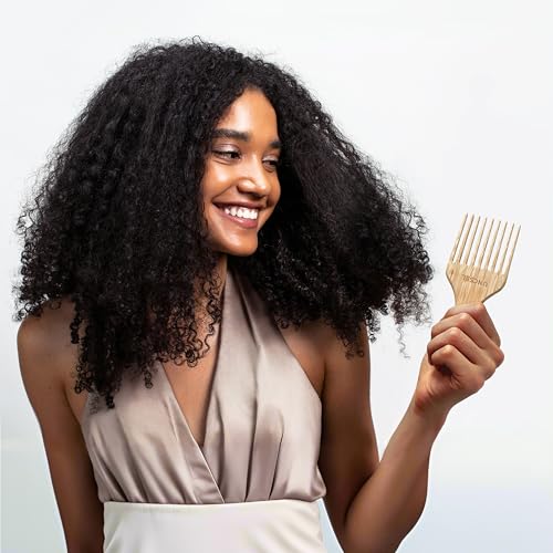 Peine Afro para peinar y desenredar cabello rizado miniatura 6