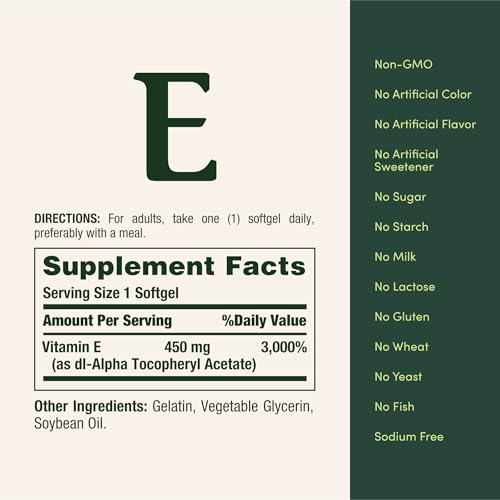 Nature's Bounty Vitamin E Softgels 1000 IU - Image 5