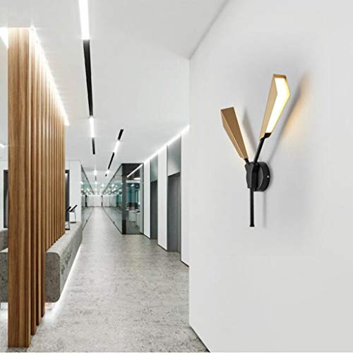 Apliques luces de pared lámpara de pared LED de hojas de bambú minimalista 2