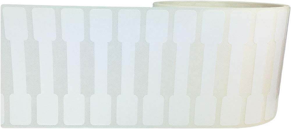 Etichette vuote antimanomissione, 1,3 x 7,9 cm, 500 adesivi in totale, a prova di manomissione, ideali per la consegna di alimenti, imballaggi alimentari, sigilli per buste, protezione del prodotto