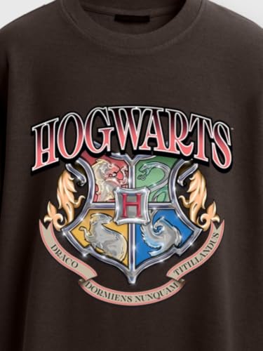 Image of Nap Chief Kids Official Harry Potter Printed Cotton T-Shirt | Casual Wear Tee for Boys & Girls