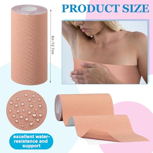 2 Rolls Wide Trans FTM Binder Tape for Chest Binding Adhesive Trans Chest Tape Flat for Transgender Breast Boob2