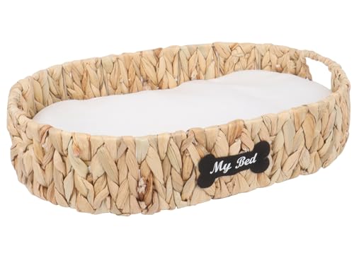 Brabtod Cat Beds for Indoor Cats,18''X14''Wicker...
