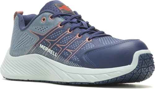 Merrell Moab Flight CF/Sea, Women's, Sea, Comp Toe, EH, Slip Resistant, Low Athletic, Work Shoe (9.0 M)