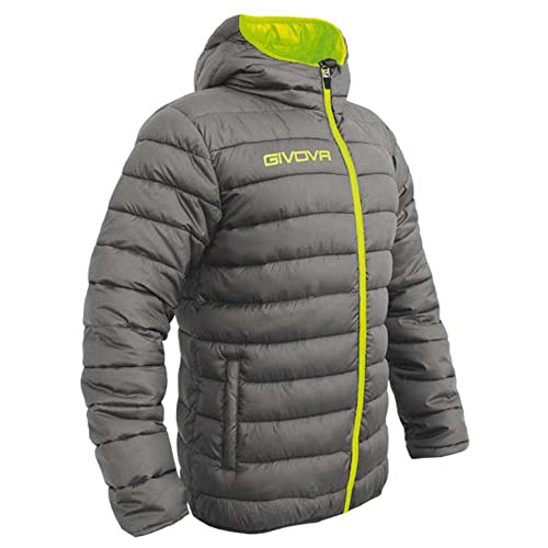 GIUBBOTTO OLANDA GRIGIO SCURO/GIALLO FLUO Tg. L